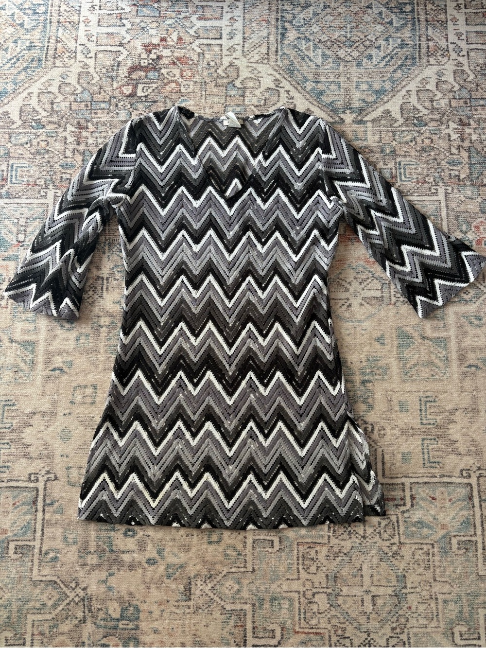 Serene chevron stripe swim coverup, Women’s Medium